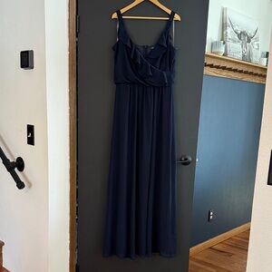Chaps Dark Blue Maxi Dress